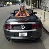 Slinky in the Mustang